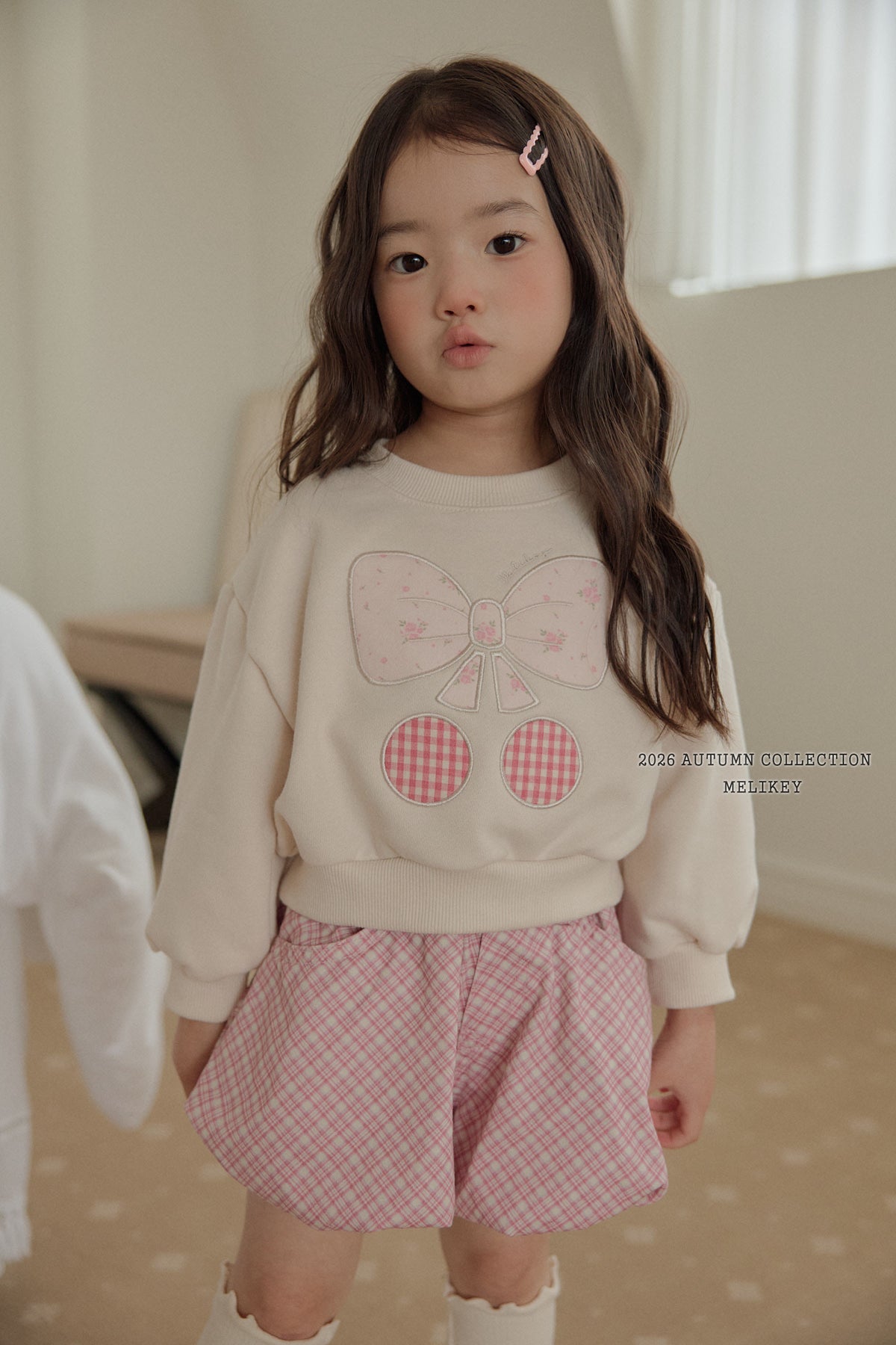 韓國童裝 26秋| ME22 Ribbon Cherry Sweatshirt 衛衣 (80-140)