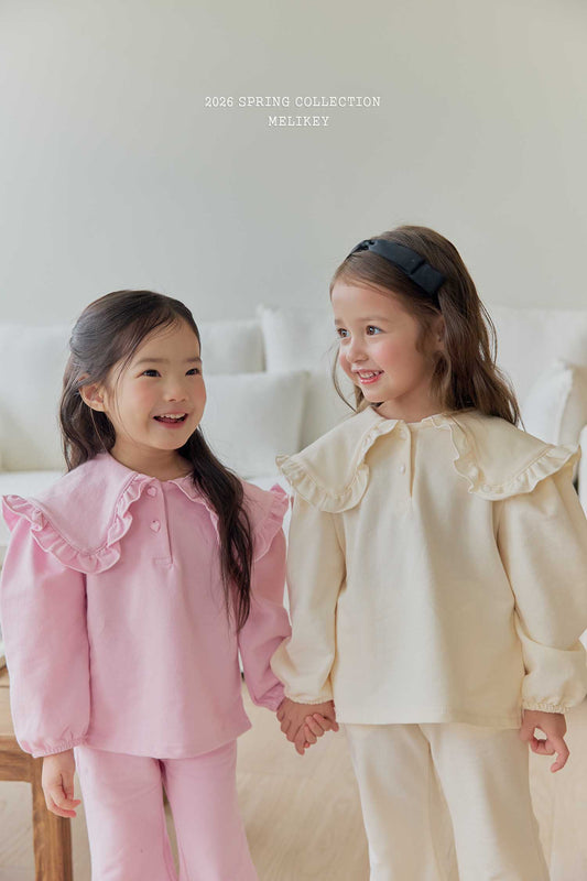 韓國童裝 26春 | ME26132 Sailor Frill Tee