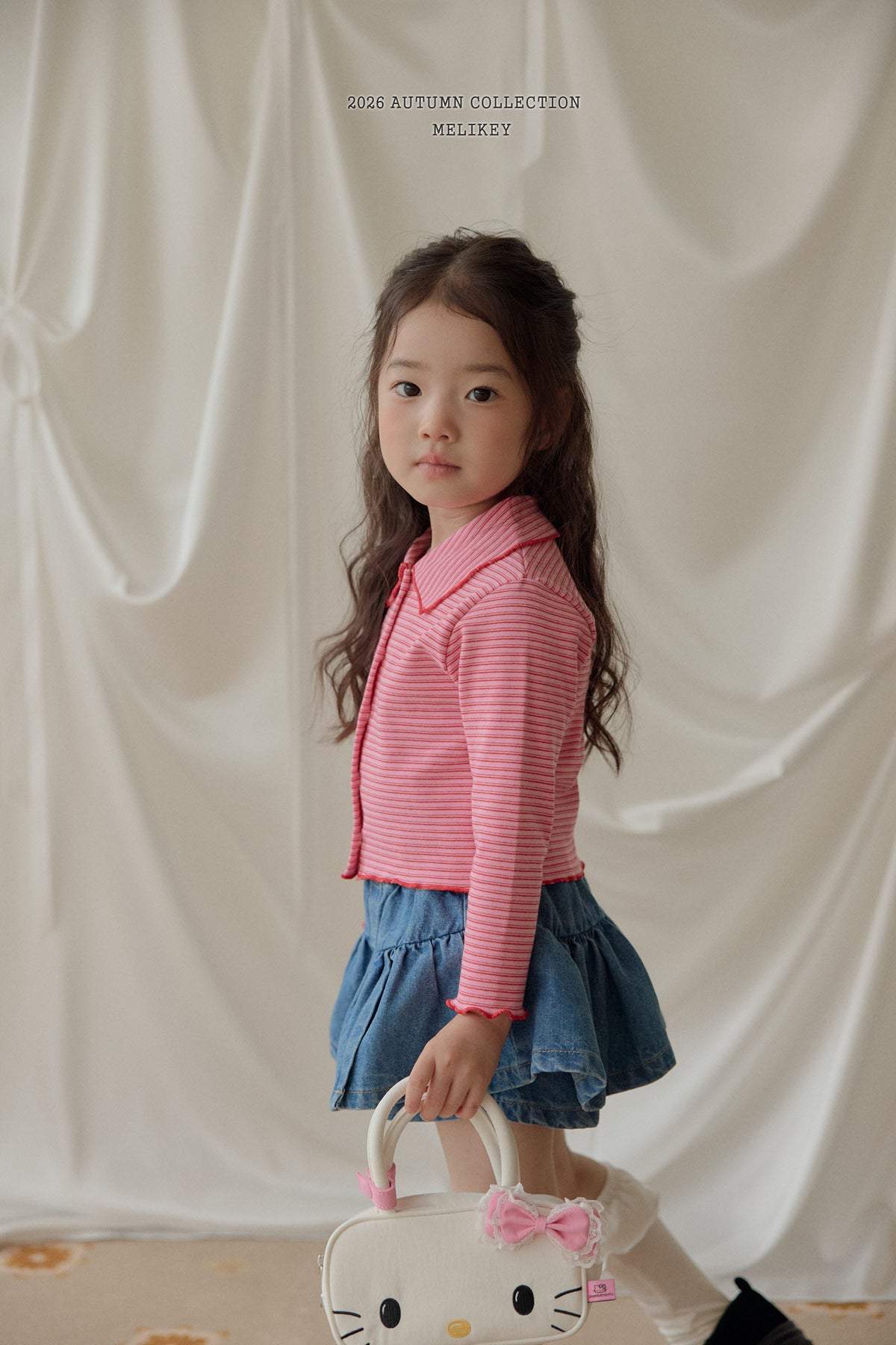 韓國童裝 26秋| ME13 Petit Collar T-shirt 上衣 (80-140)