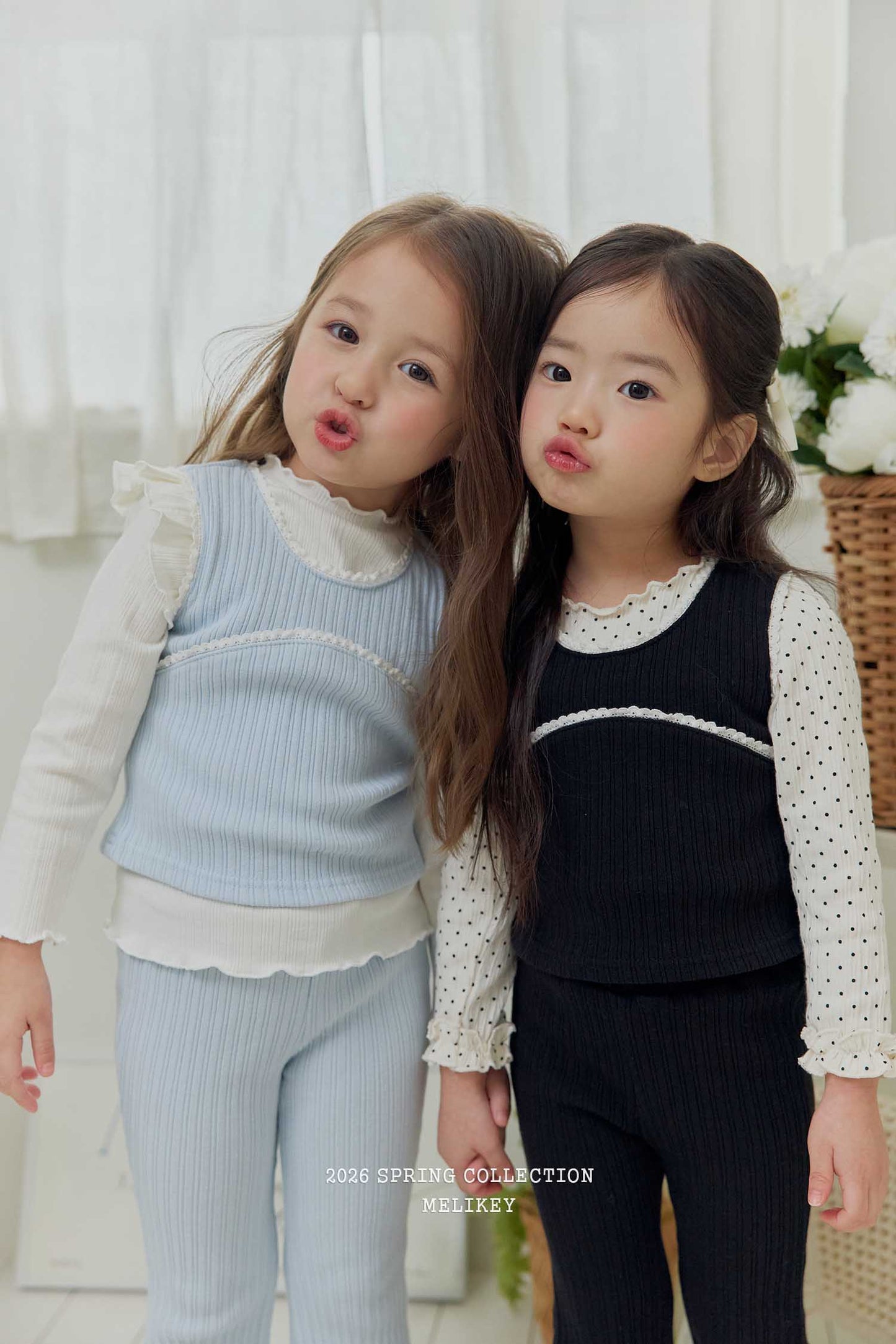 韓國童裝 26春 | ME26120 Rose Frill Tee