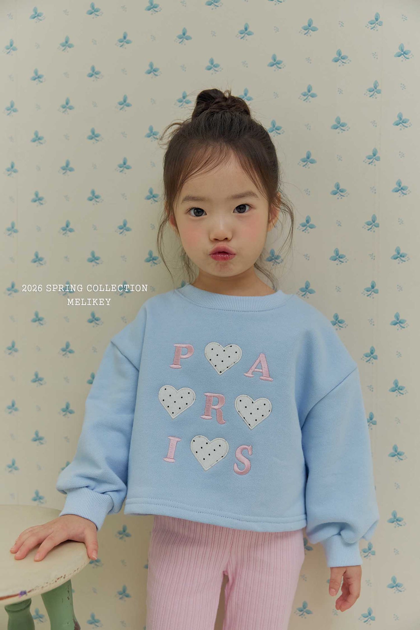 韓國童裝 26春 |ME26151 Heart MTM