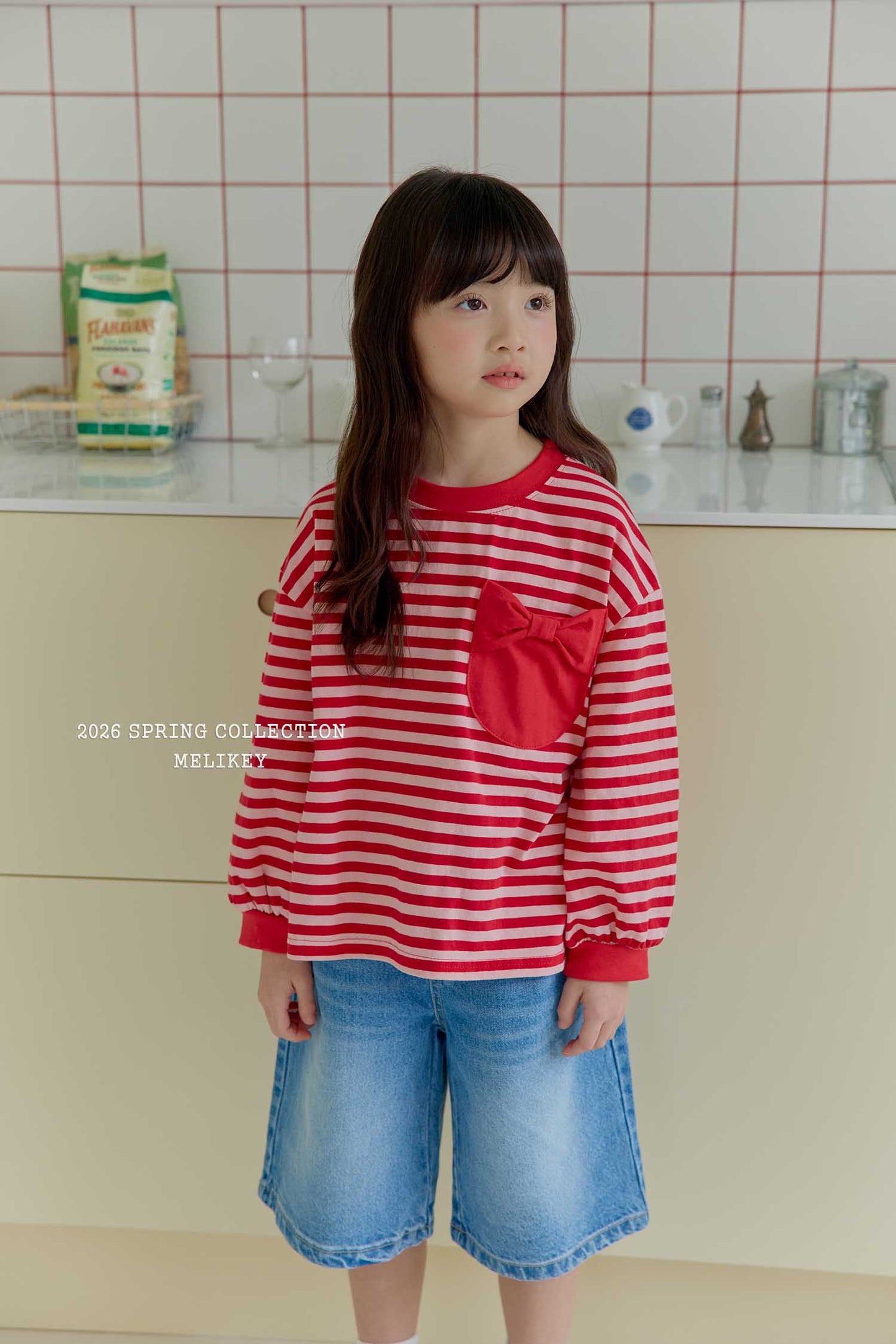 韓國童裝 26春 |ME26156 Denim Short Pants