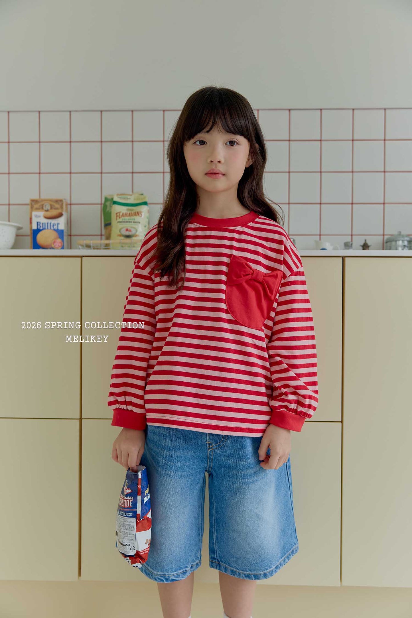 韓國童裝 26春 |ME26156 Denim Short Pants