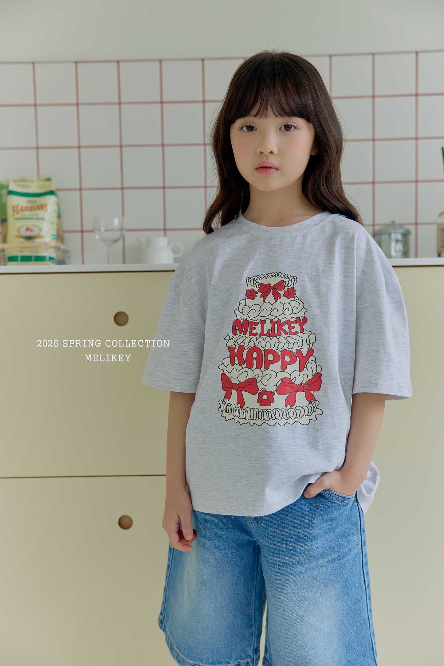 韓國童裝 26春 |ME26156 Denim Short Pants