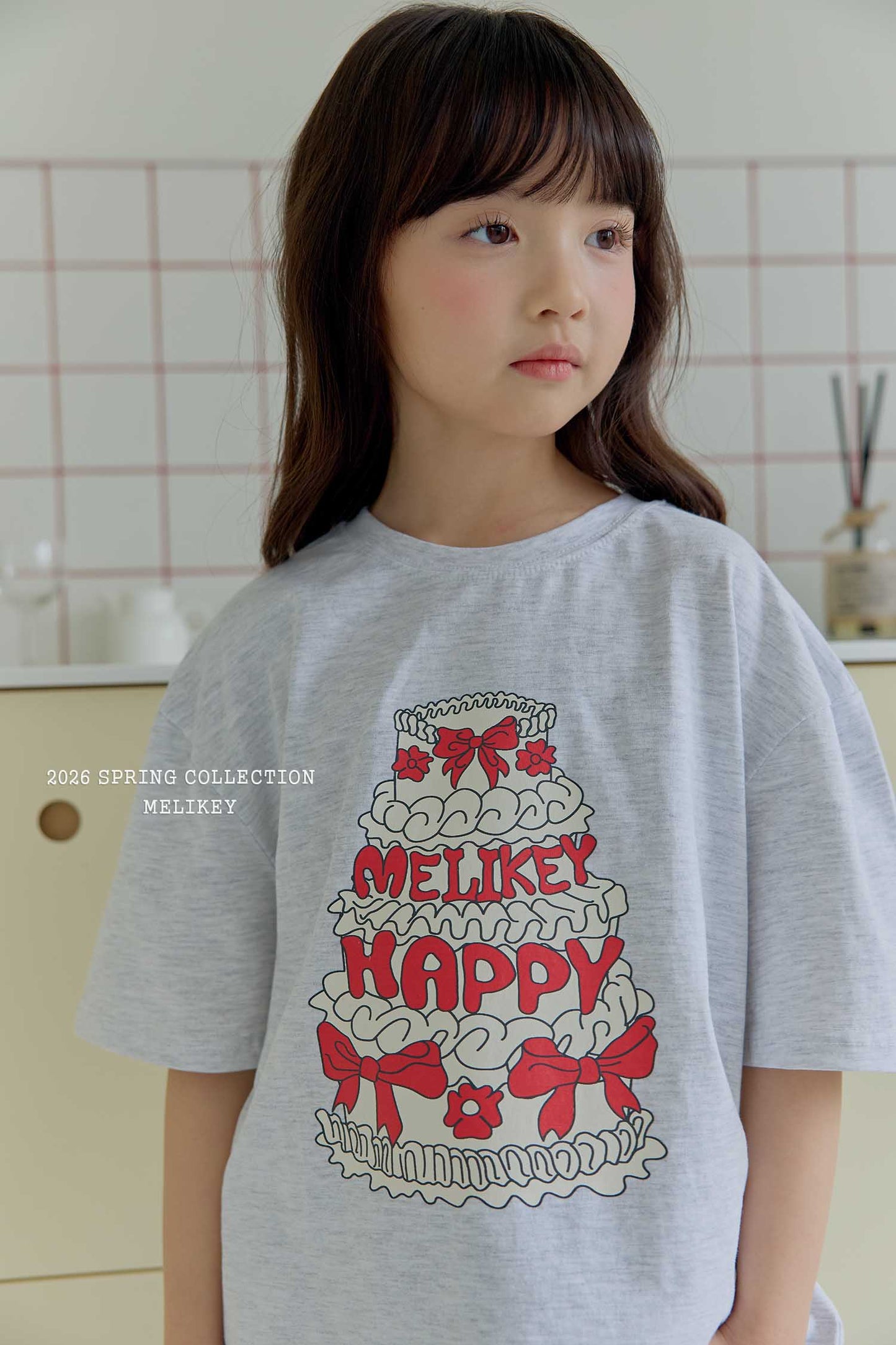 韓國童裝 26春 | ME26146 Happy Tee