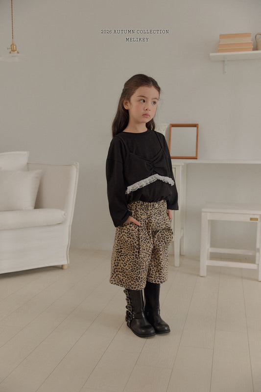 韓國童裝 26秋| ME44 Leopard Heart Bermuda Shorts 百慕大短褲 (80-140)