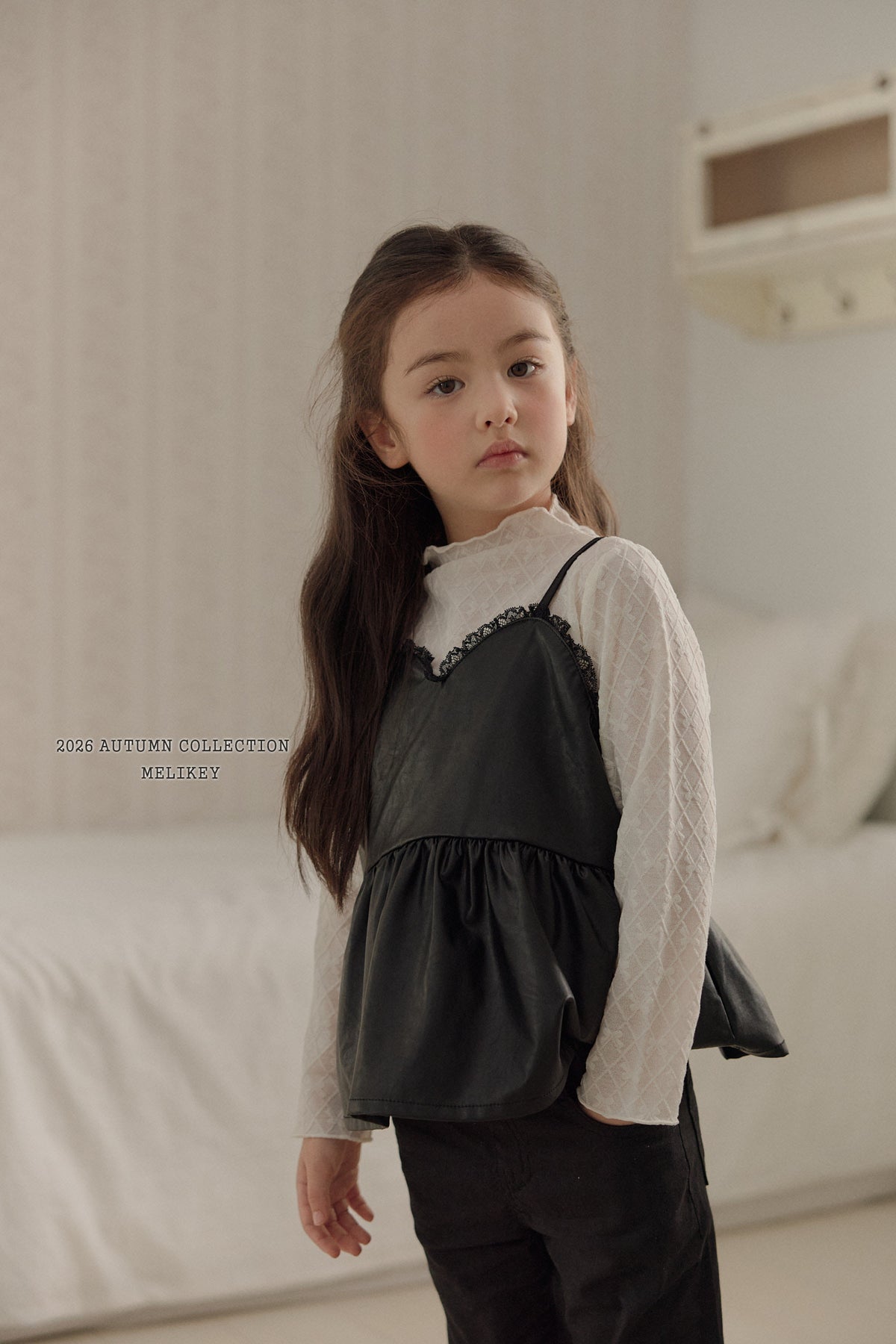 韓國童裝 26秋| ME26 Leather Bustier 皮背心 (80-140)