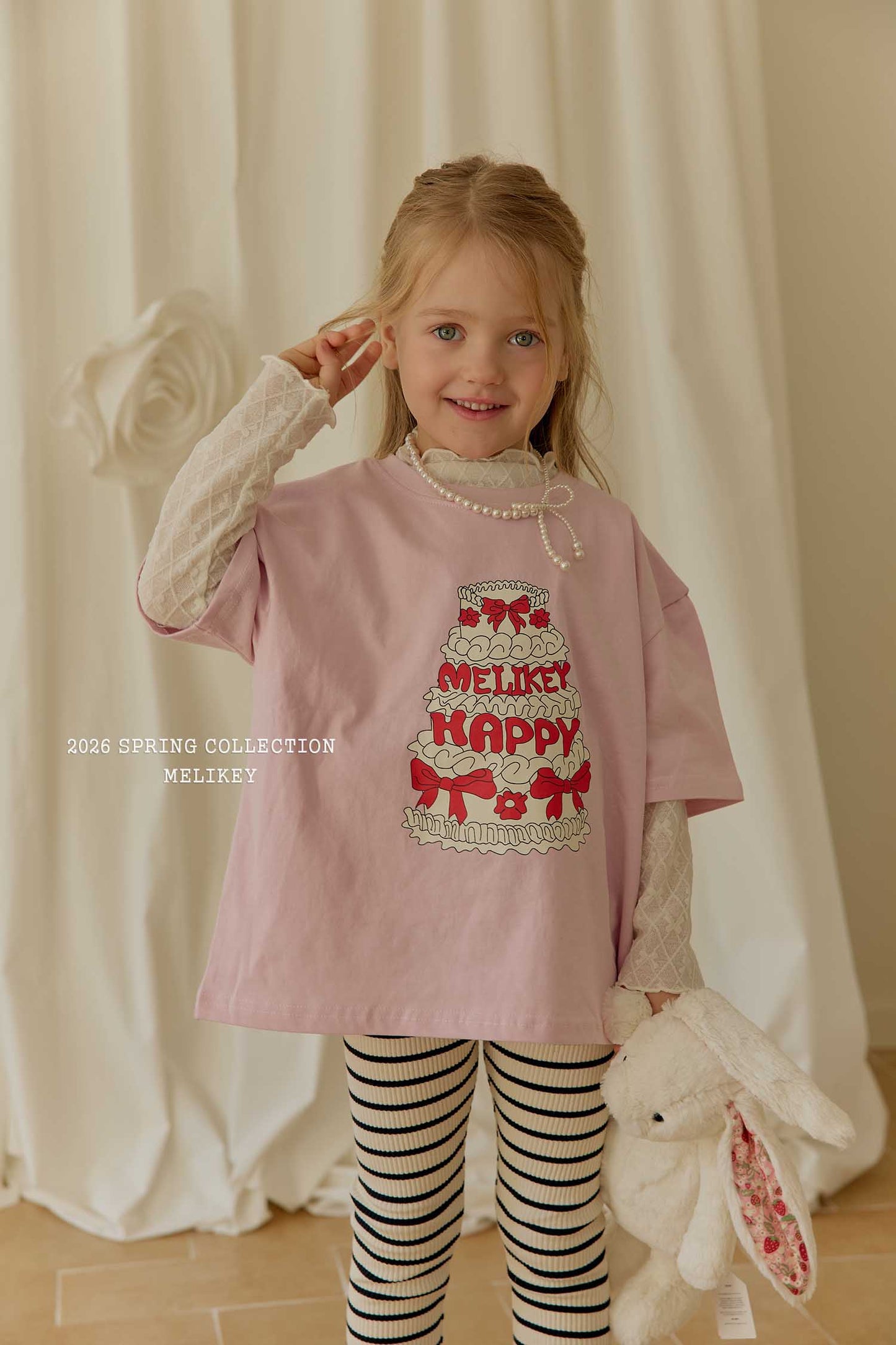 韓國童裝 26春 | ME26146 Happy Tee