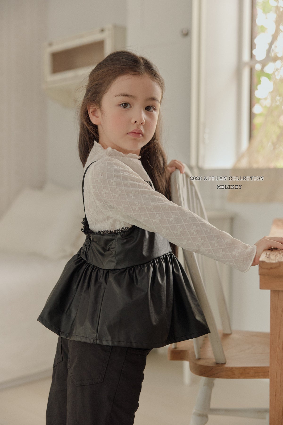 韓國童裝 26秋| ME26 Leather Bustier 皮背心 (80-140)