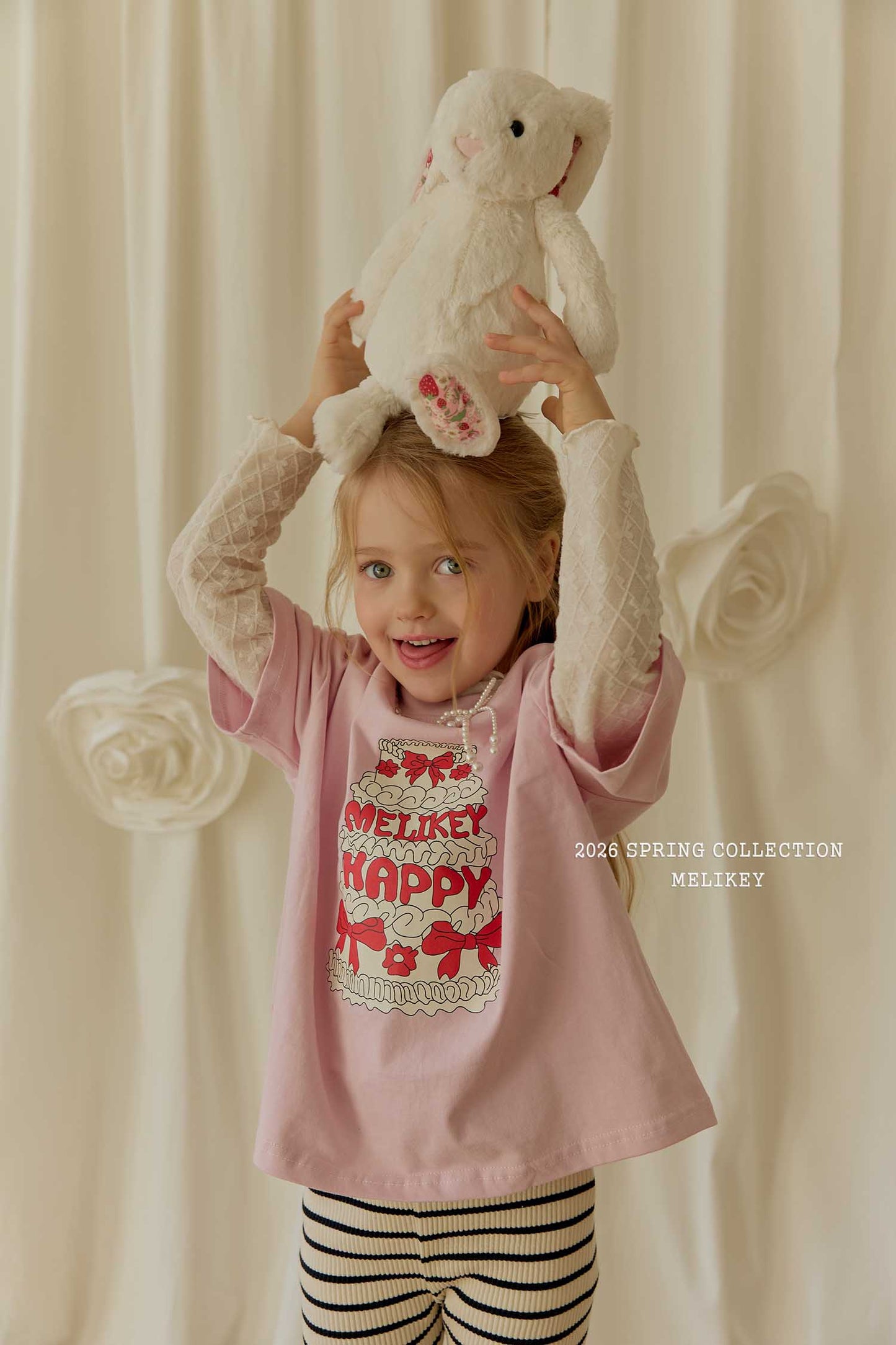 韓國童裝 26春 | ME26146 Happy Tee