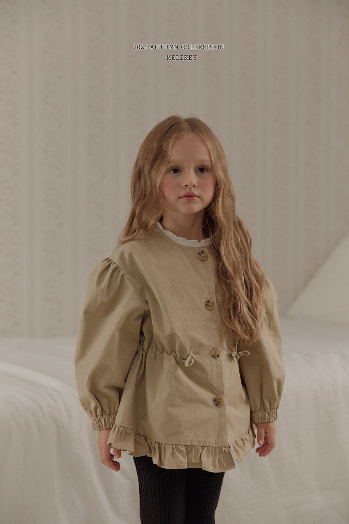 韓國童裝 26秋| ME56 Momo Frill Trench Coat 風衣外套 (80-140)