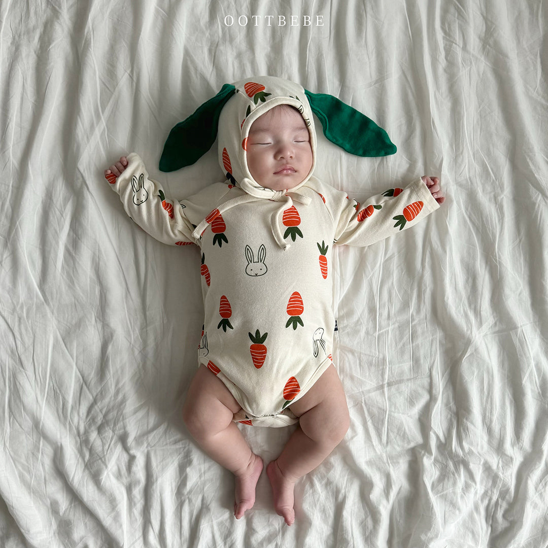 韓國童裝 | OT25111 Carrot Buuny Set (with Bonnet)