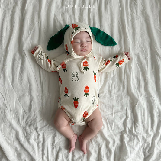 韓國童裝 | OT25111 Carrot Buuny Set (with Bonnet)