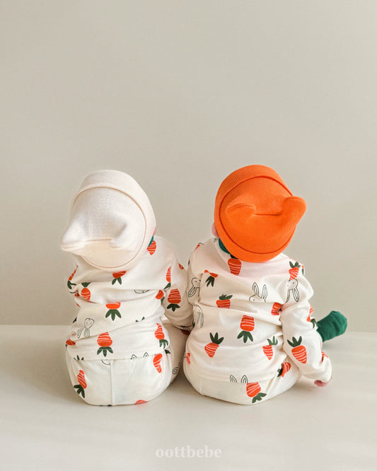 韓國童裝 | OT25113 Carrot Bunny Kids Homewear