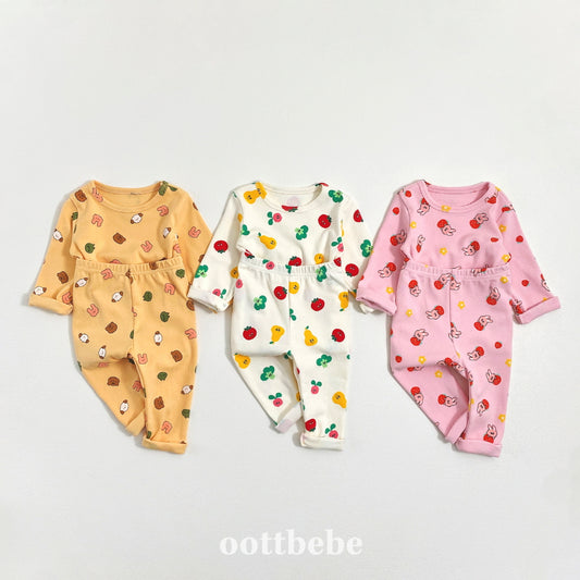 現貨▷ 韓國童裝 Oottbebe Yum Yum Top and Bottom Set