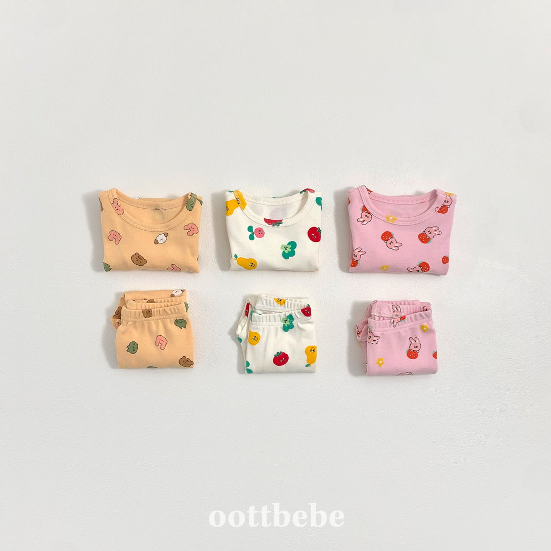 現貨▷ 韓國童裝 Oottbebe Yum Yum Top and Bottom Set