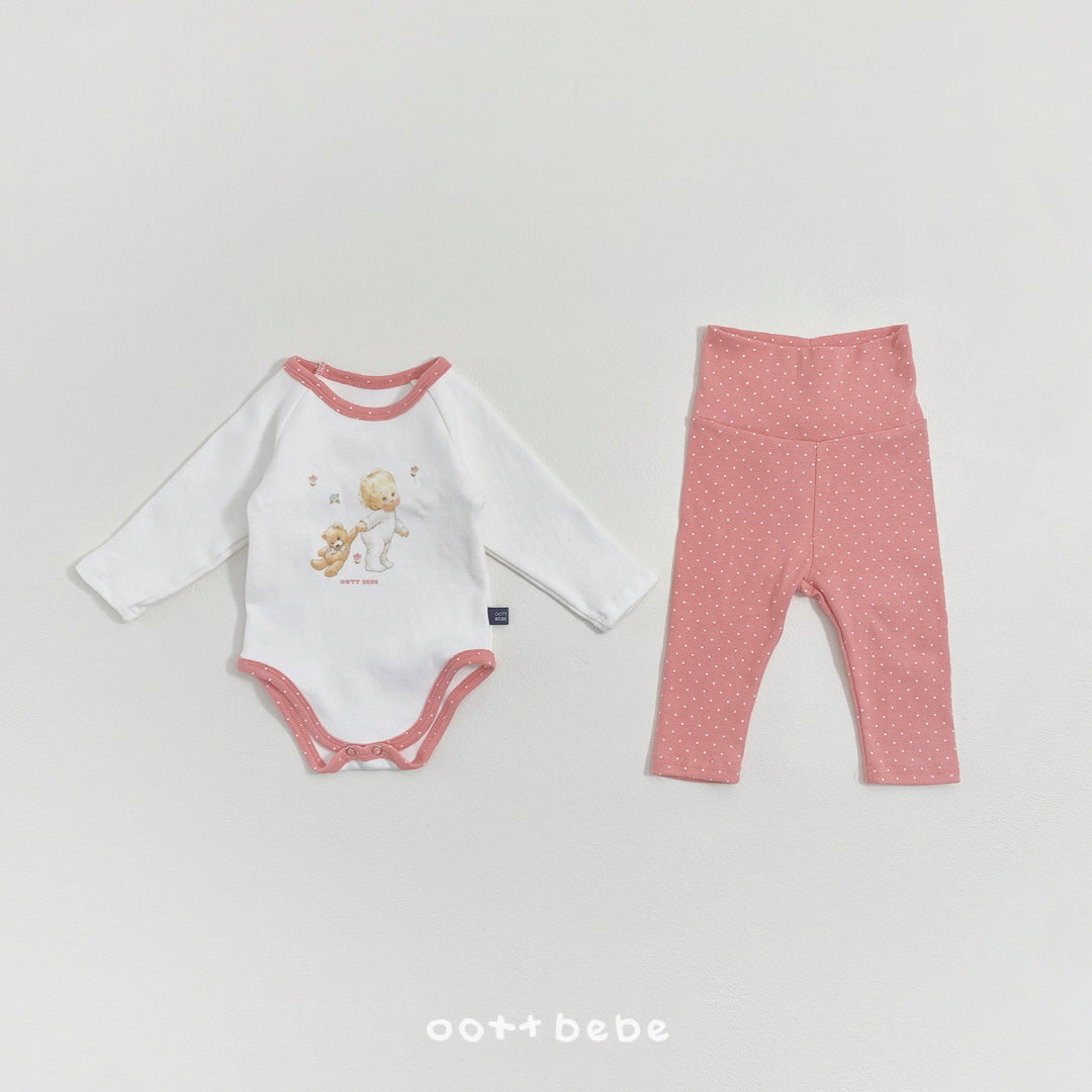 現貨▷ 韓國童裝 Oottbebe Fairy Tale Baby Suit + Legging Set