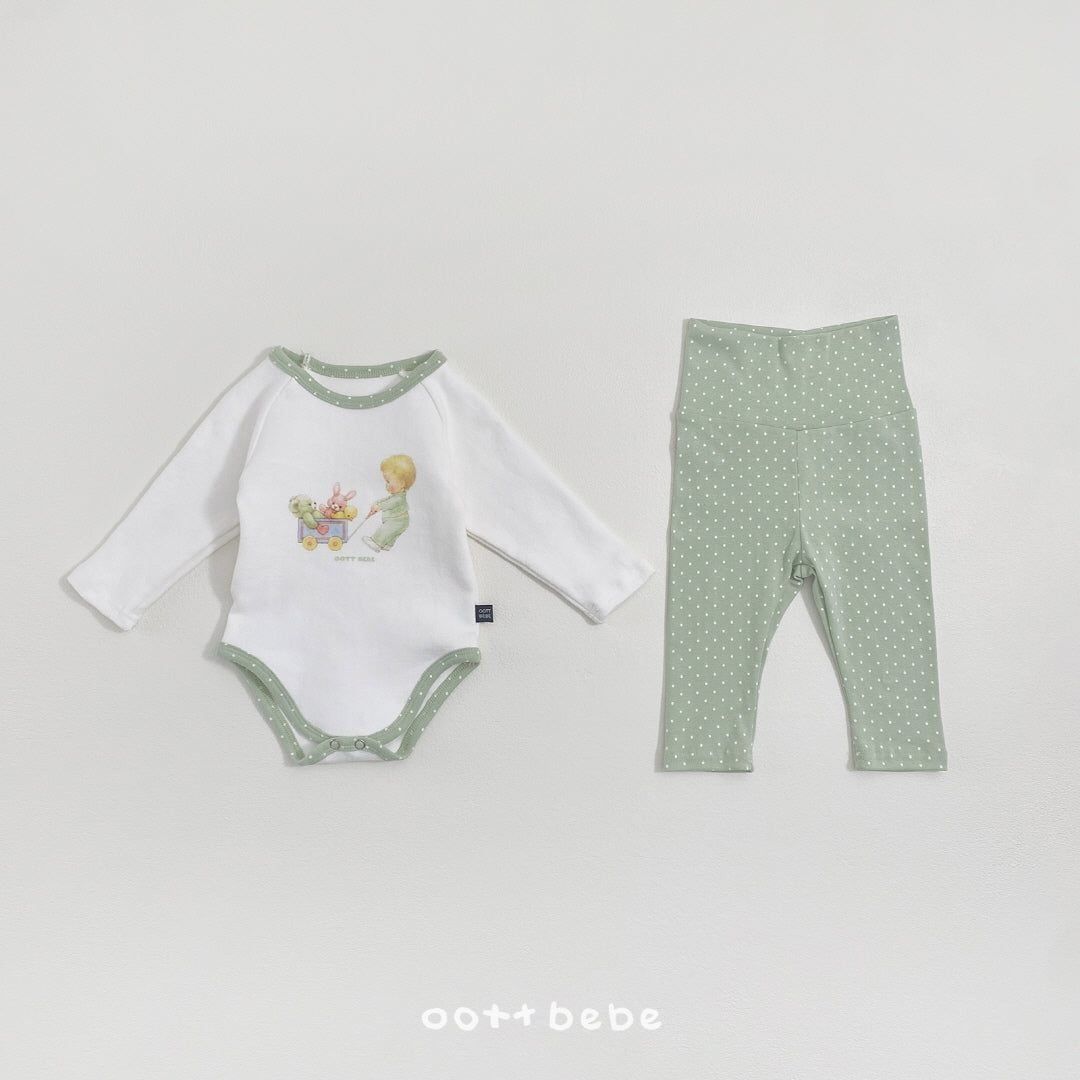 現貨▷ 韓國童裝 Oottbebe Fairy Tale Baby Suit + Legging Set