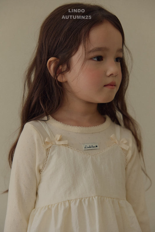 韓國童裝 25秋 | LD25312 Eyelet Tee