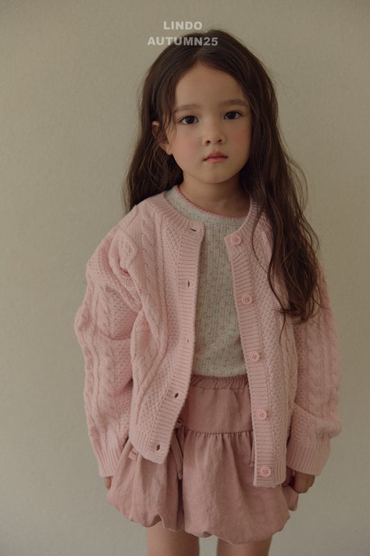 韓國童裝 25秋 | LD25305 Twisted Cardigan