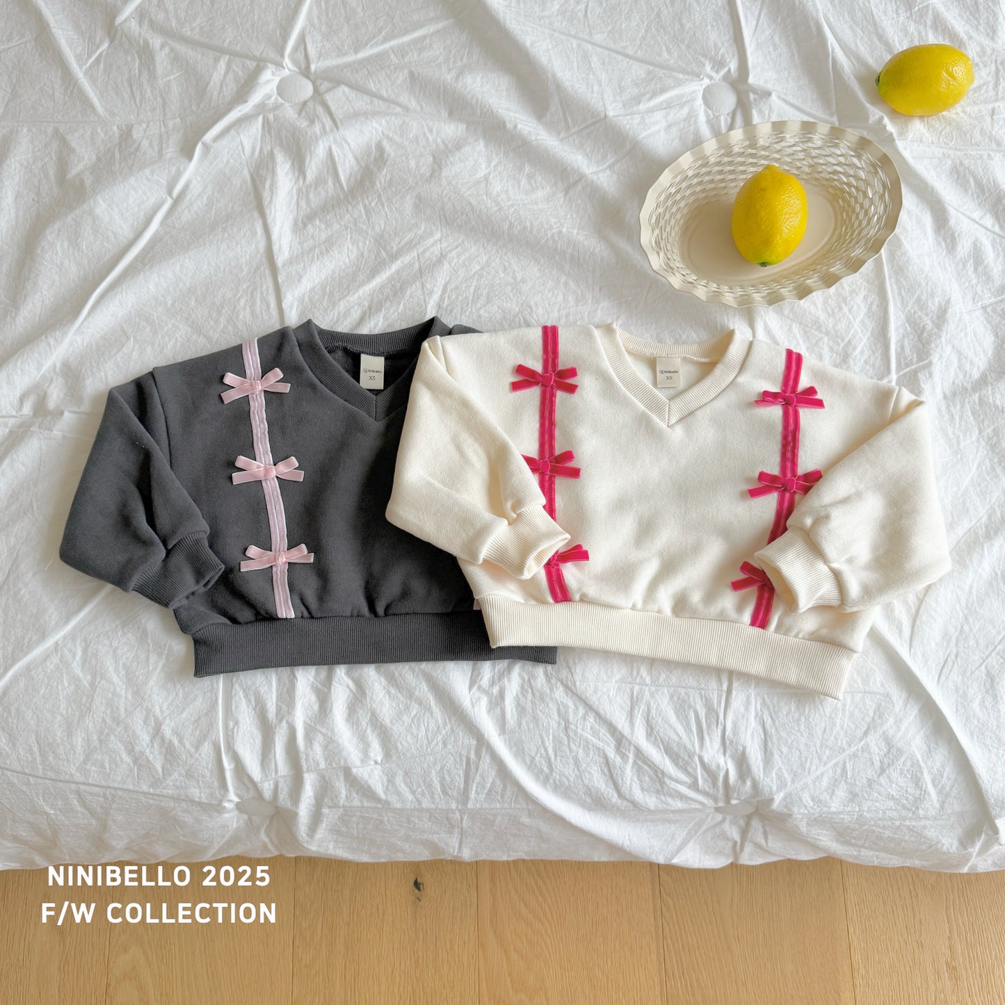 韓國童裝 25秋冬 | NB25408 Ribbon MTM