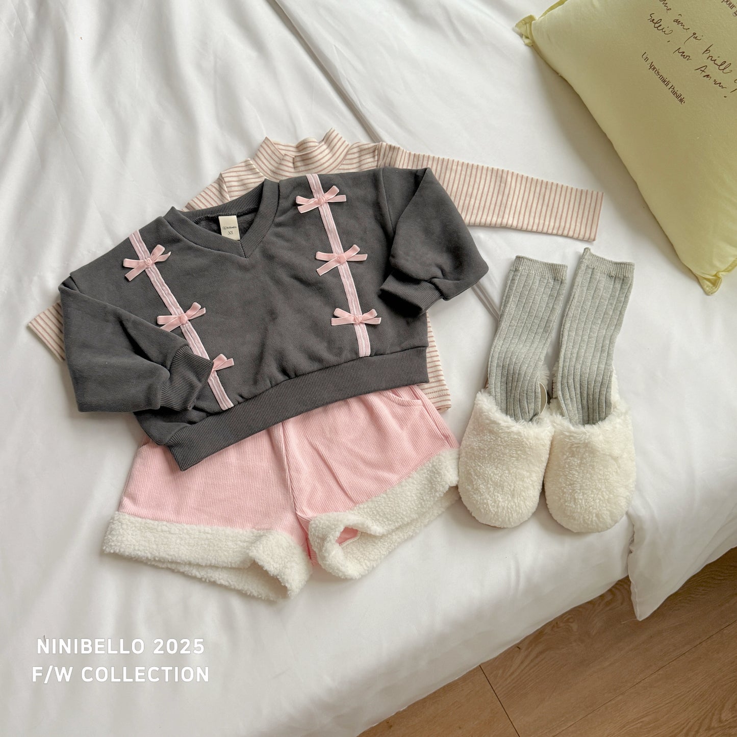 韓國童裝 25秋冬 | NB25408 Ribbon MTM