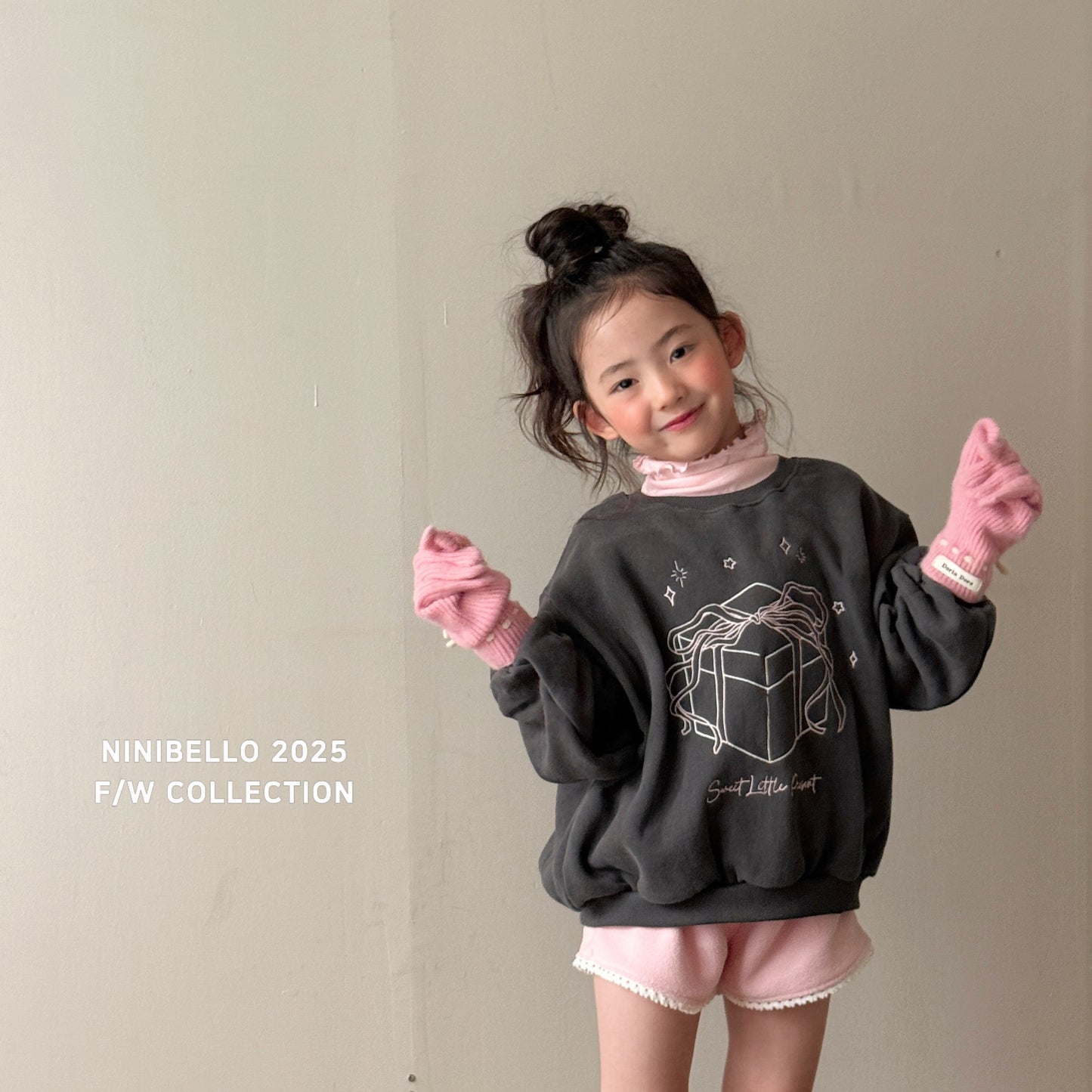 韓國童裝 25秋冬 | NB25402 Basic Must have mock tee