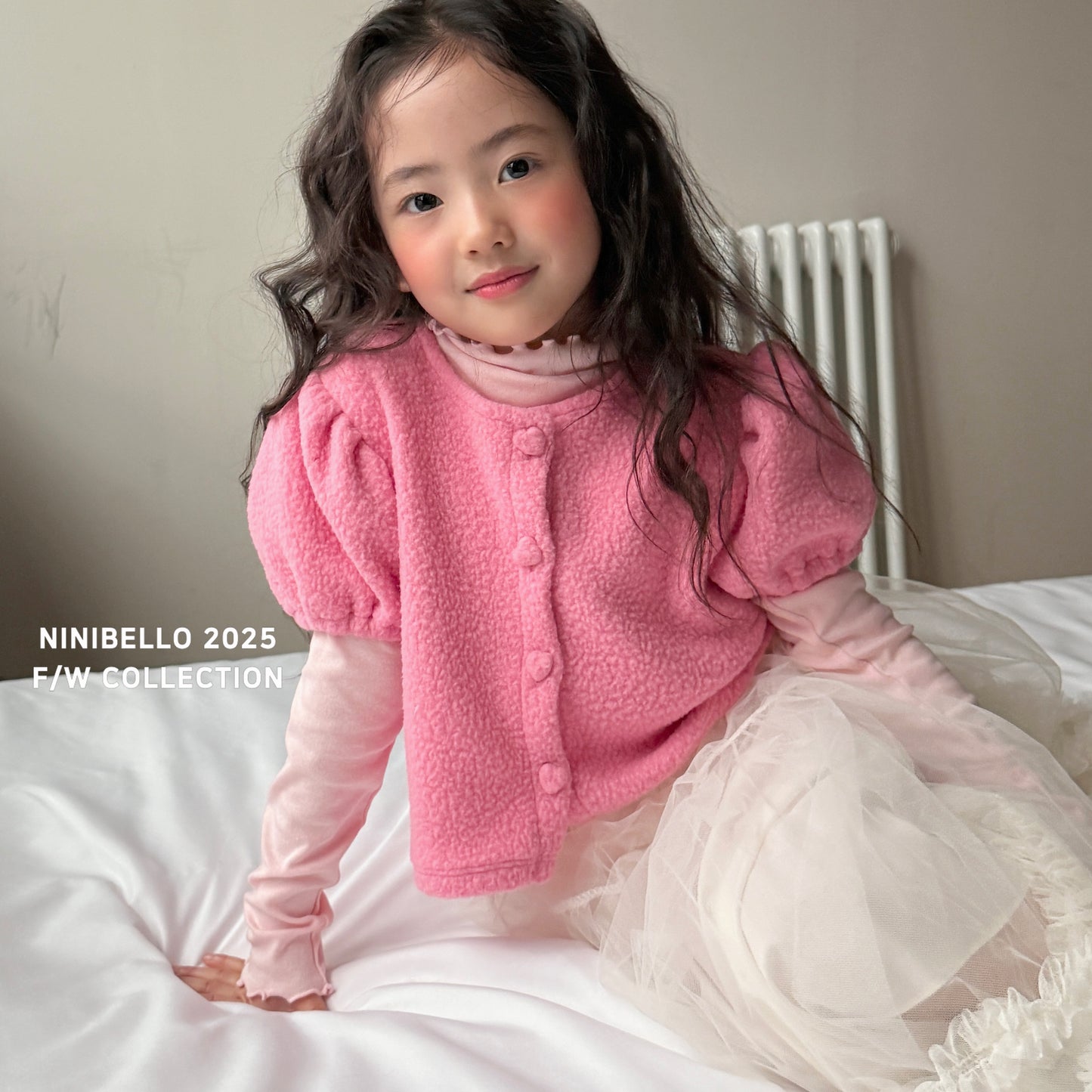 韓國童裝 25秋冬 | NB25402 Basic Must have mock tee