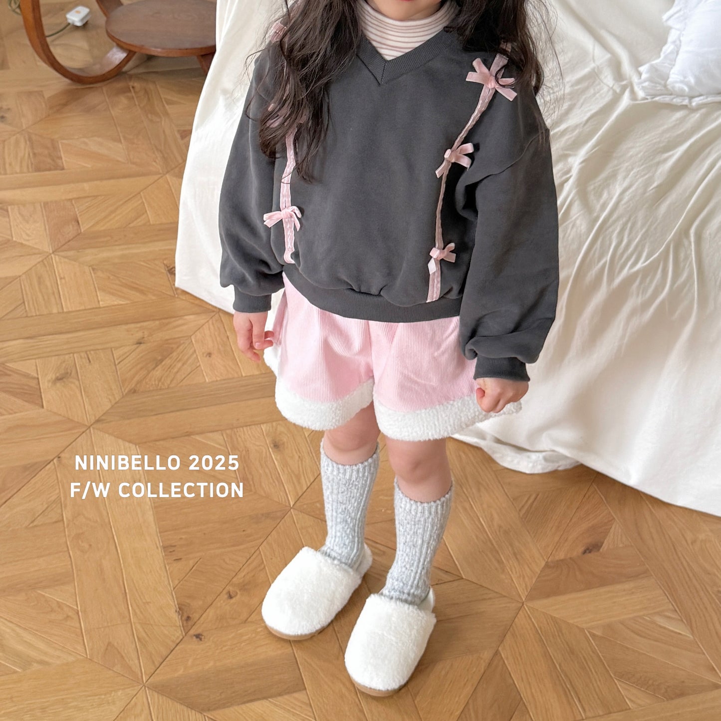 韓國童裝 25秋冬 | NB25408 Ribbon MTM
