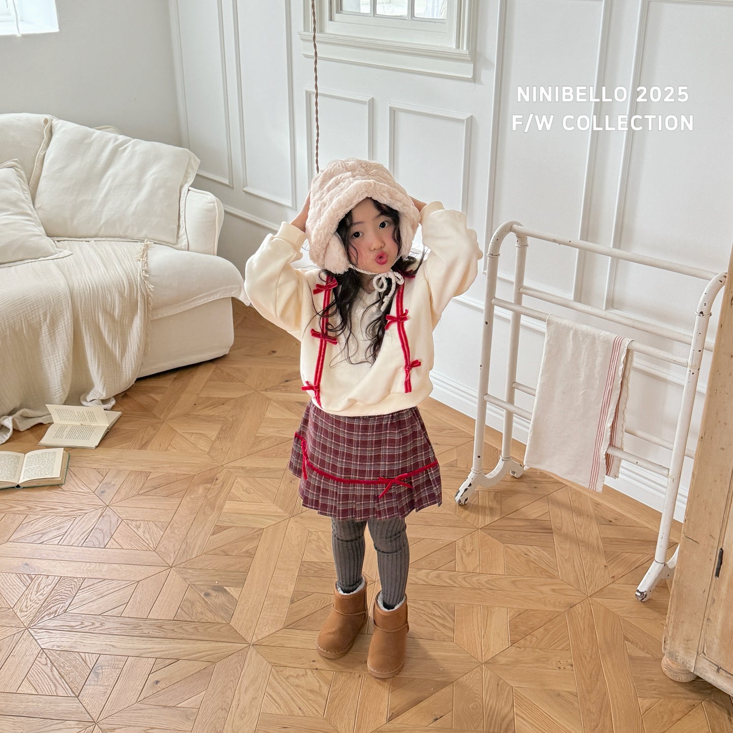 韓國童裝 25秋冬 | NB25408 Ribbon MTM