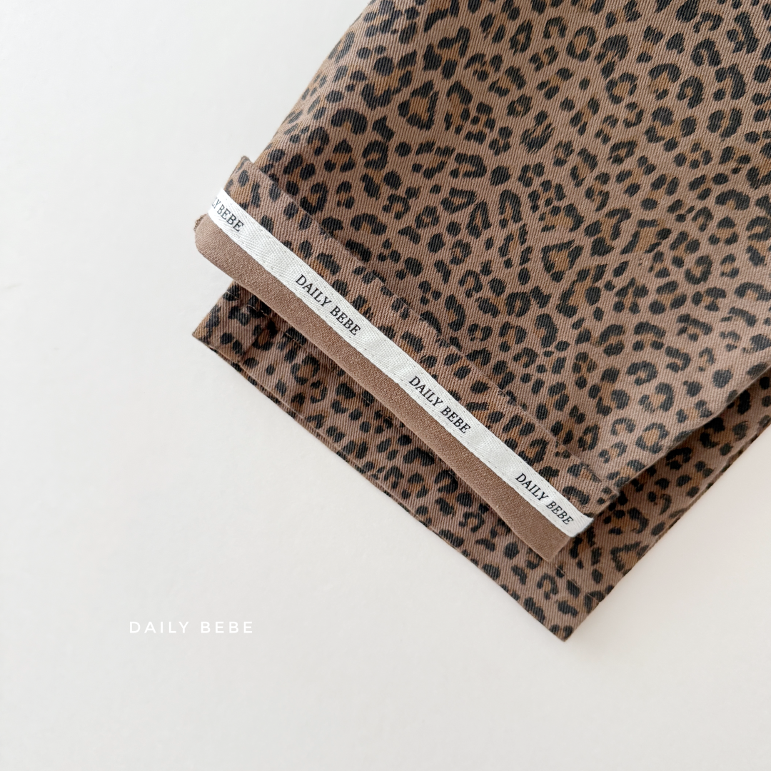 韓國童裝 26秋| DD45 Leopard Pants 長褲