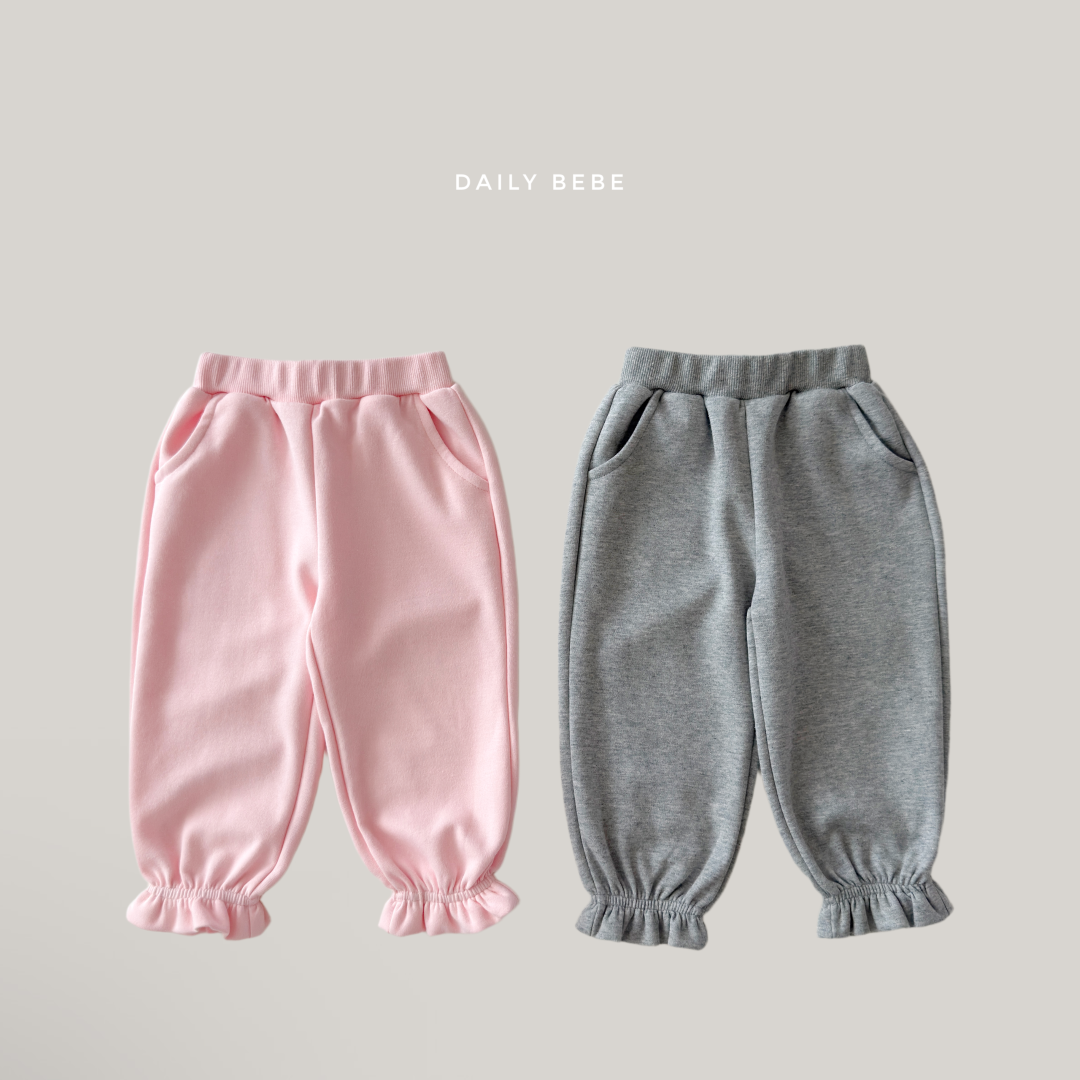 韓國童裝 26秋| DD37 Frill Jogger Pants 長褲