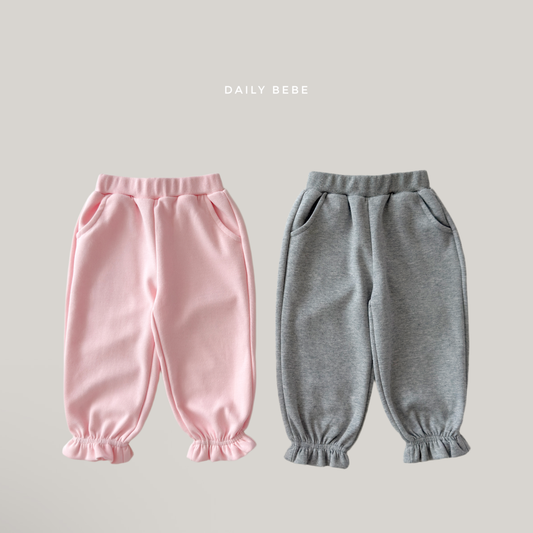 韓國童裝 26秋| DD37 Frill Jogger Pants 長褲