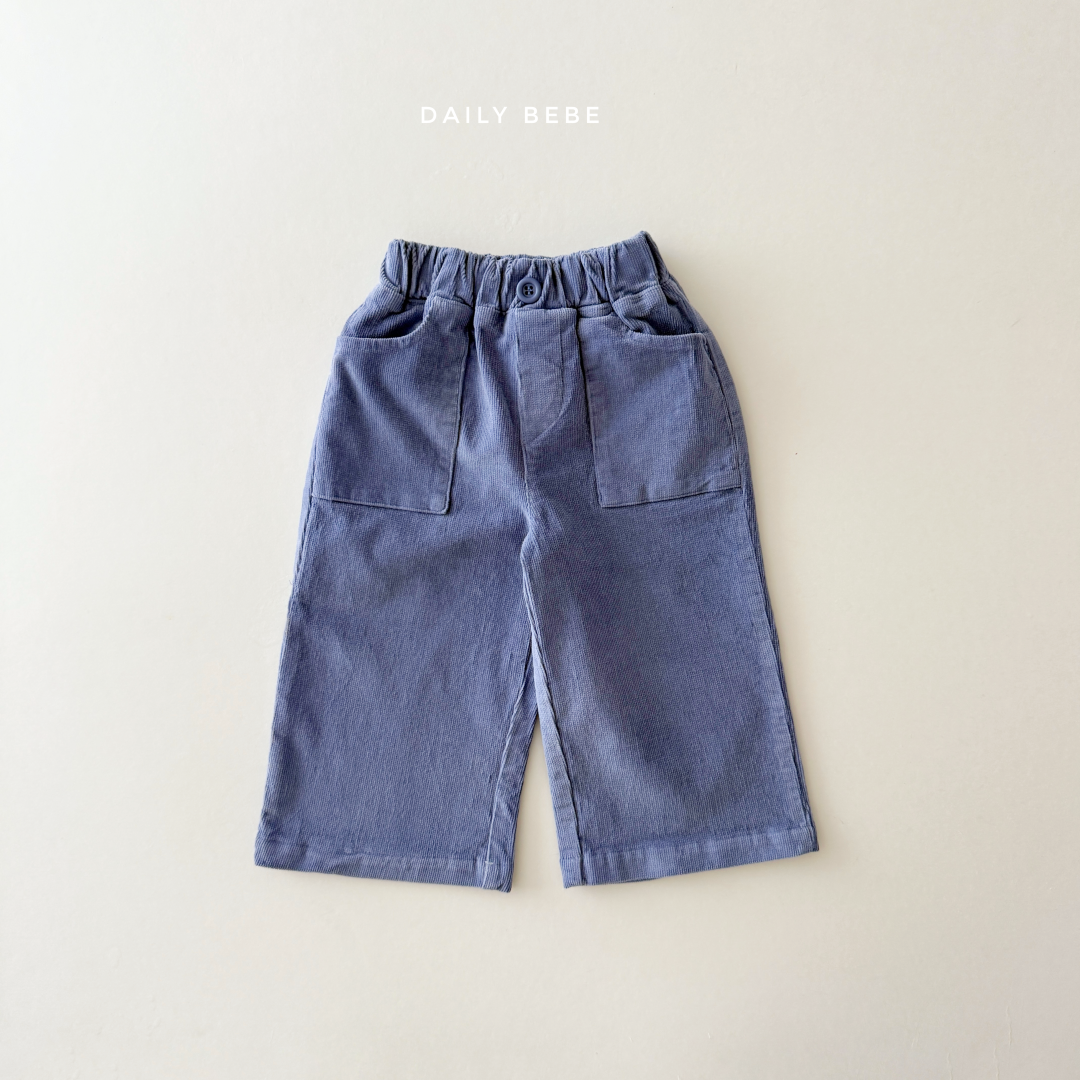 韓國童裝 26秋| DD46 Corduroy Wide Pants 長褲