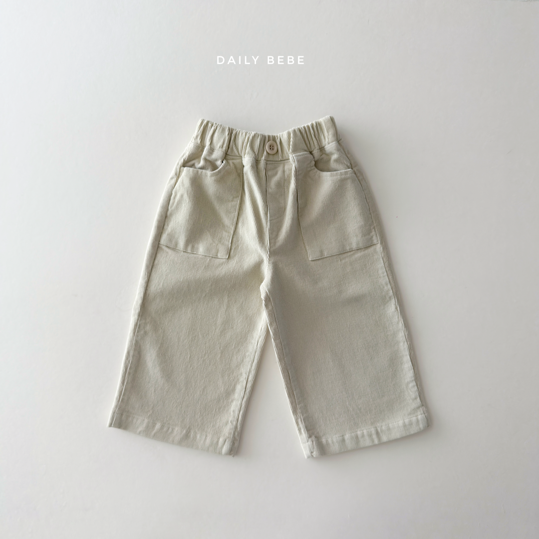 韓國童裝 26秋| DD46 Corduroy Wide Pants 長褲