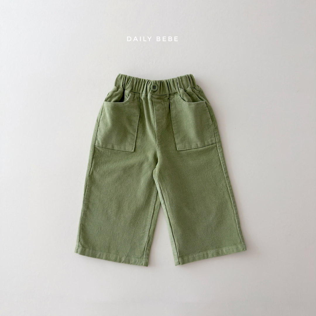 韓國童裝 26秋| DD46 Corduroy Wide Pants 長褲