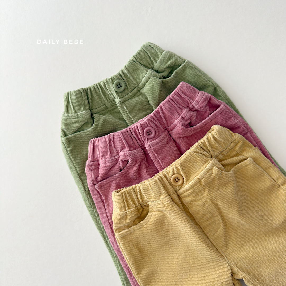 韓國童裝 26秋| DD44 Corduroy Bootcut Pants 長褲