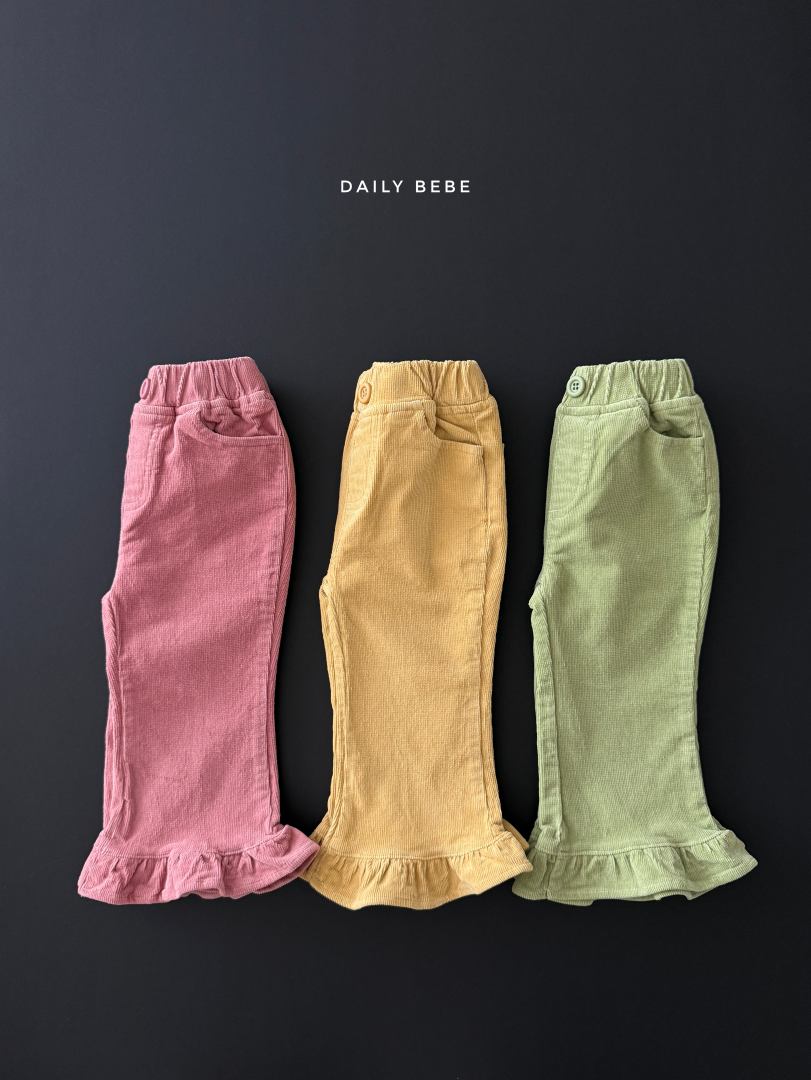韓國童裝 26秋| DD44 Corduroy Bootcut Pants 長褲
