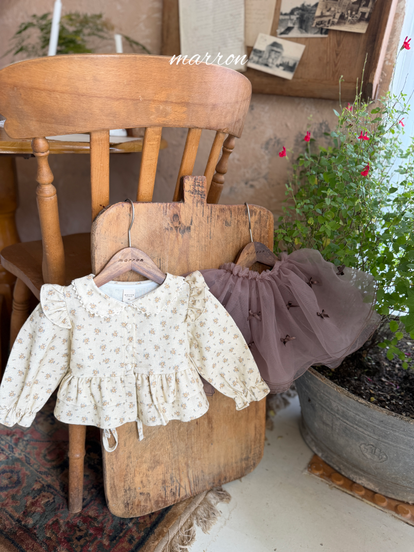 韓國童裝 26秋| MA15 French Blouse 上衣