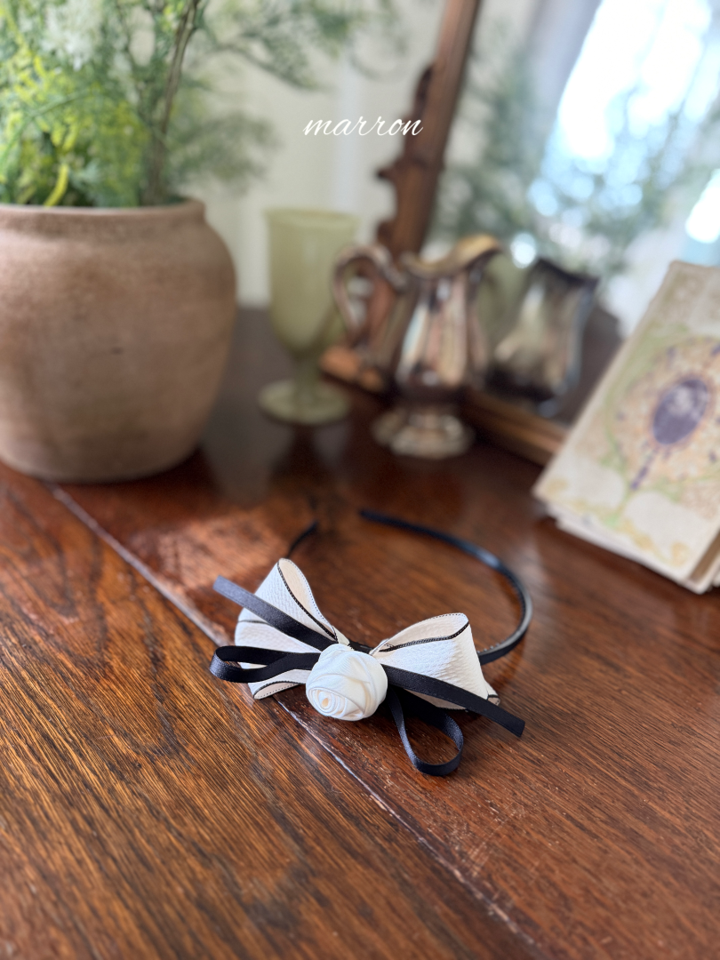 韓國童裝 26秋| MA67 Rose Ribbon Headband 配飾