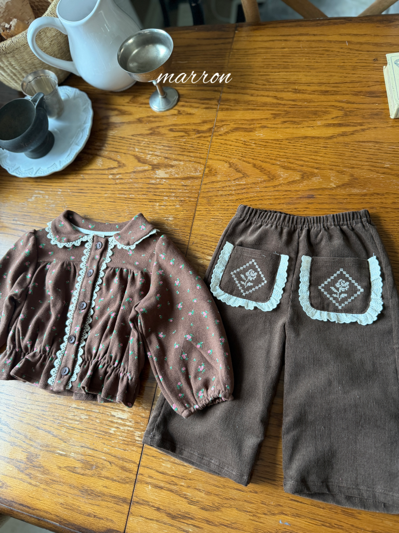 韓國童裝 26秋| MA23 Rose Pants 褲子