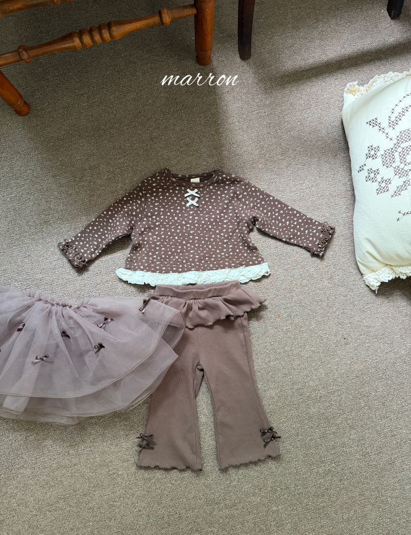 韓國童裝 26秋| MA11 Frill Tee 上衣