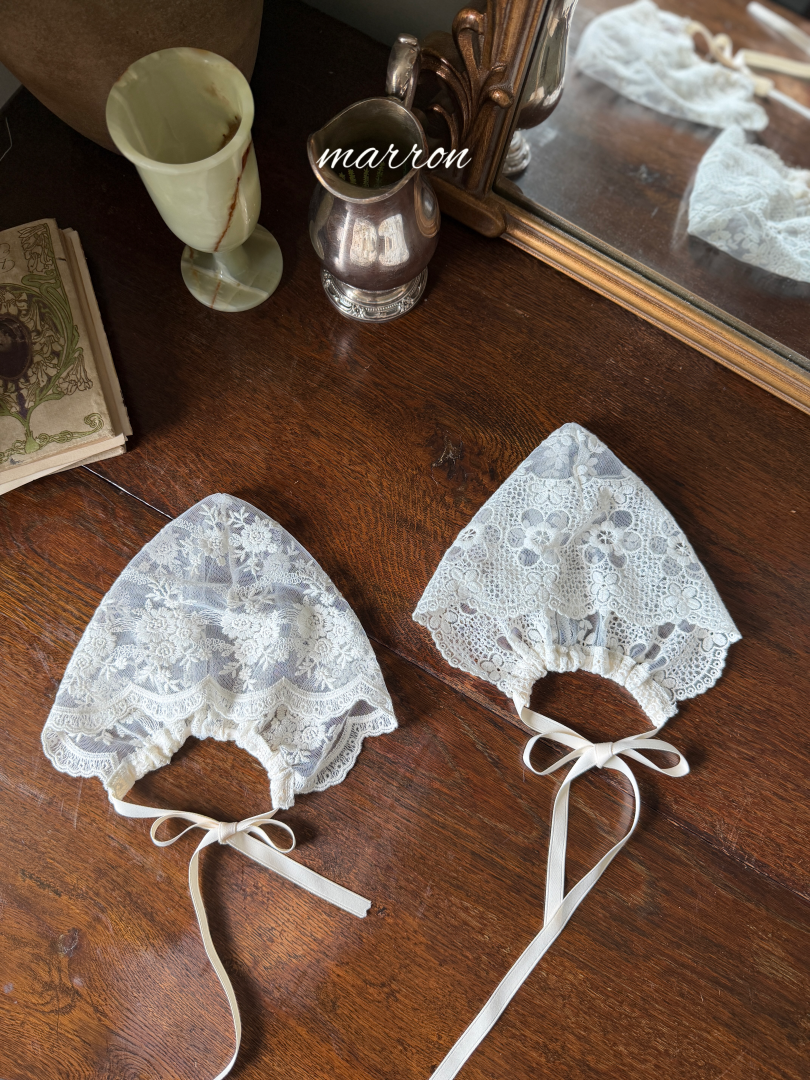 韓國童裝 26秋| MA62 Lace Bonnet 配飾
