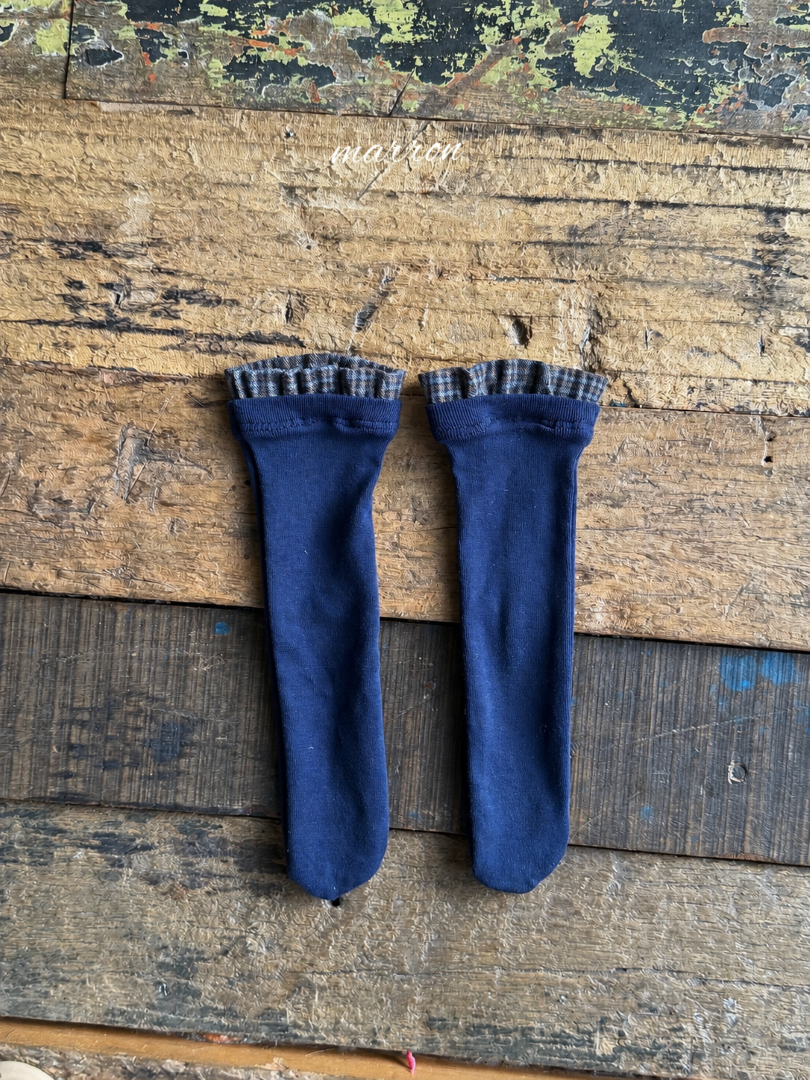 韓國童裝 26秋| MA73 Check Socks 配飾