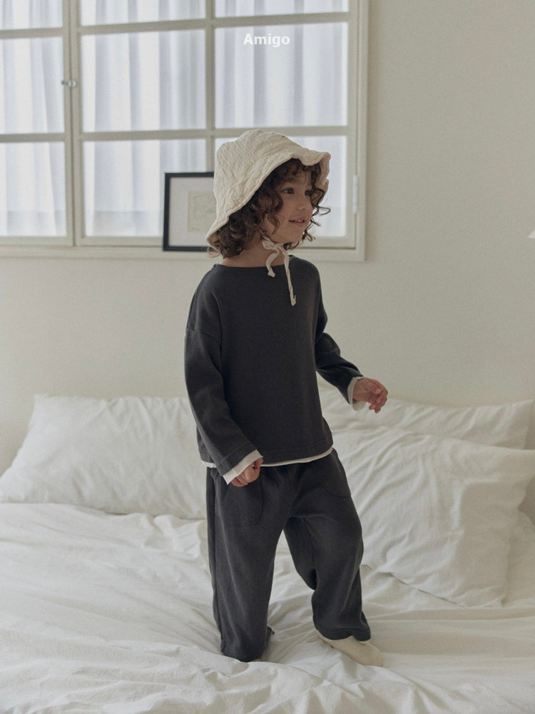 韓國童裝 26秋| AM27 Layered Pants 長褲 (80-120)