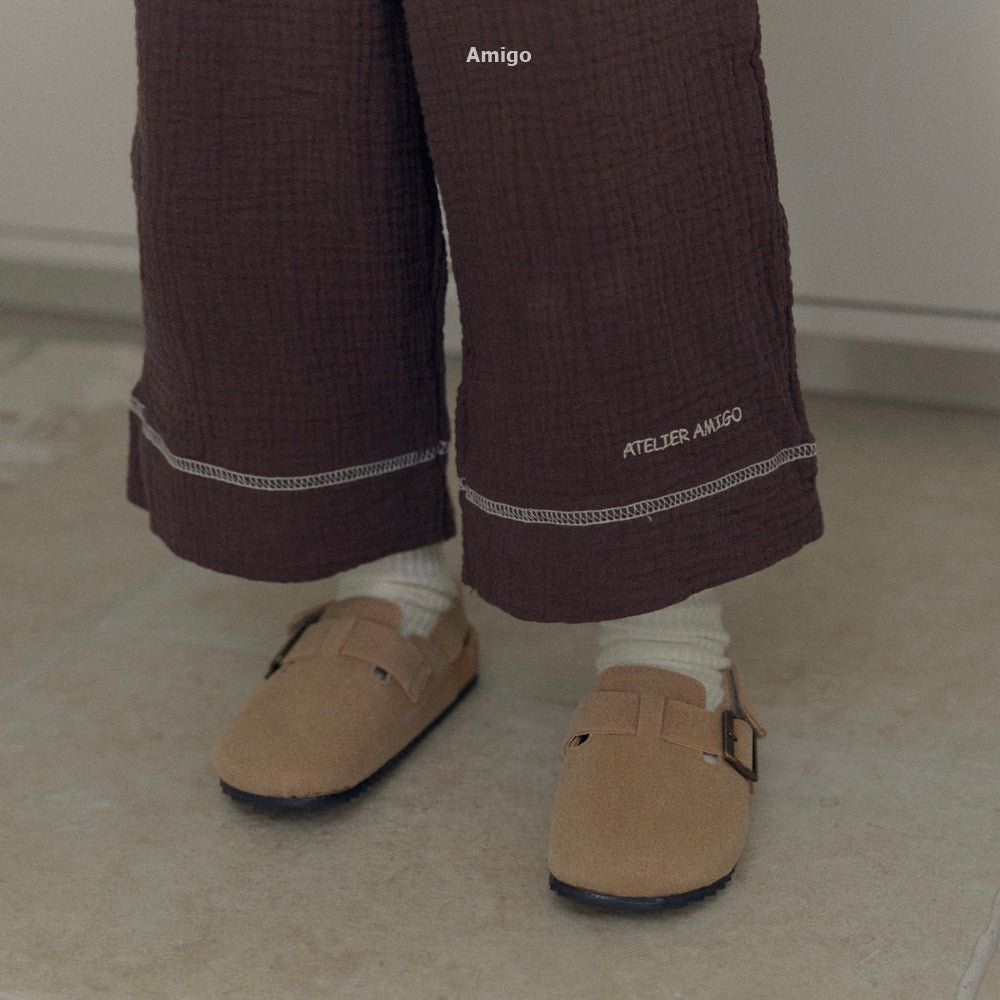 韓國童裝 26秋| AM37 Wide Pants 長褲 (80-120)