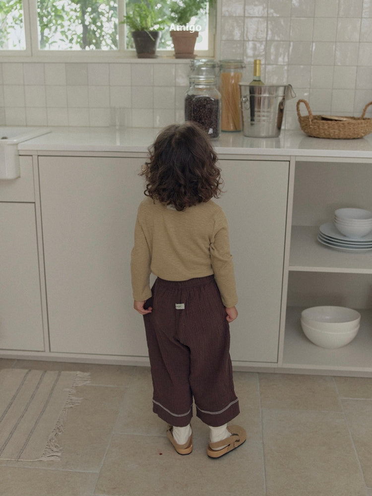 韓國童裝 26秋| AM37 Wide Pants 長褲 (80-120)