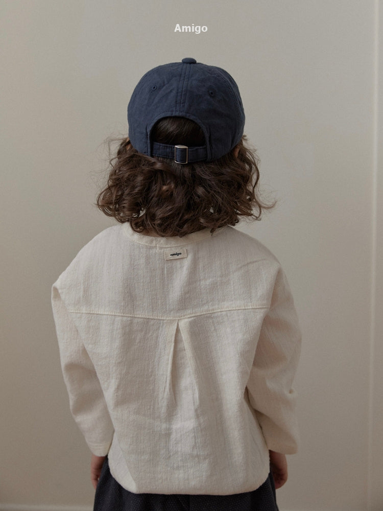 韓國童裝 26秋| AM08 Natural Peach Shirt 襯衫 (80-120)