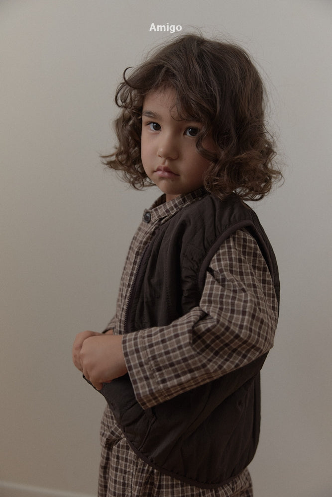 韓國童裝 26秋| AM02 Balen Quilted Vest 背心  (80-120)