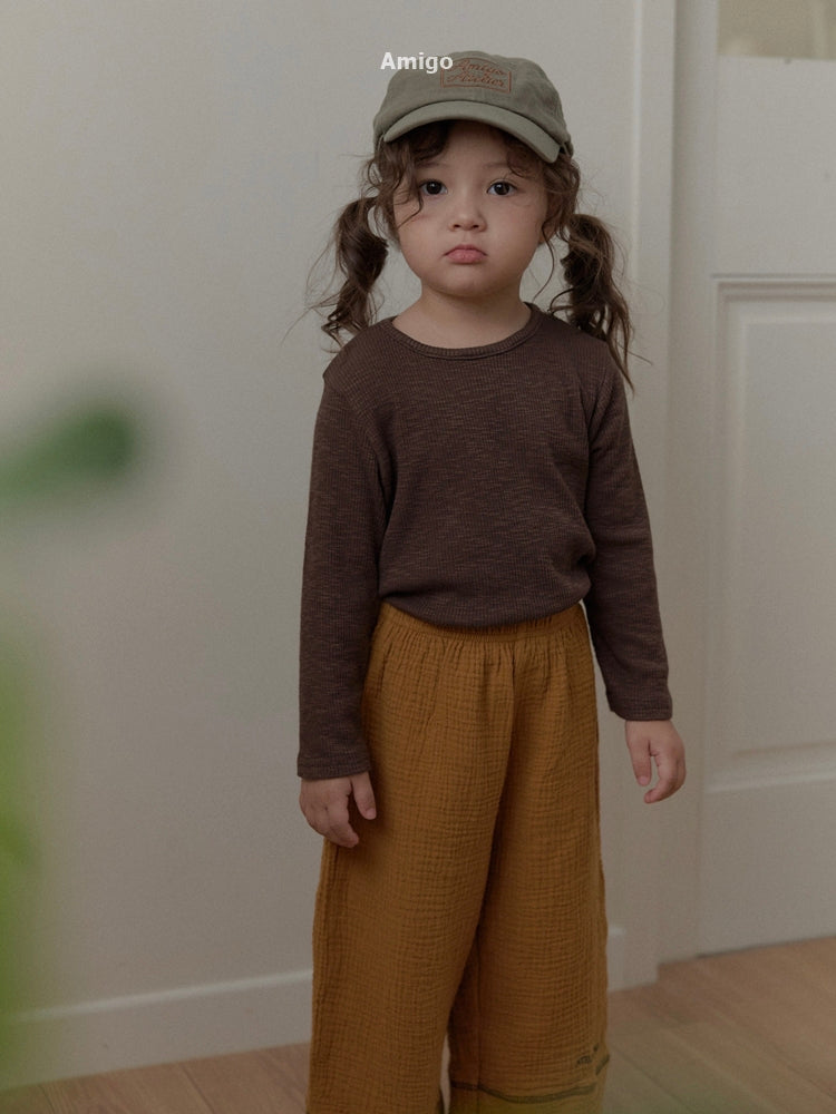 韓國童裝 26秋| AM37 Wide Pants 長褲 (80-120)